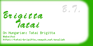 brigitta tatai business card